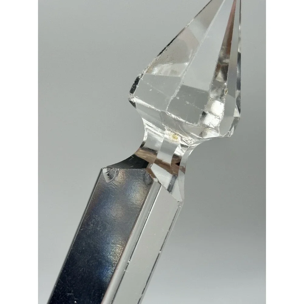 Chandelier Crystal Prism Spear Spike Lot of 8 Vintage *chips